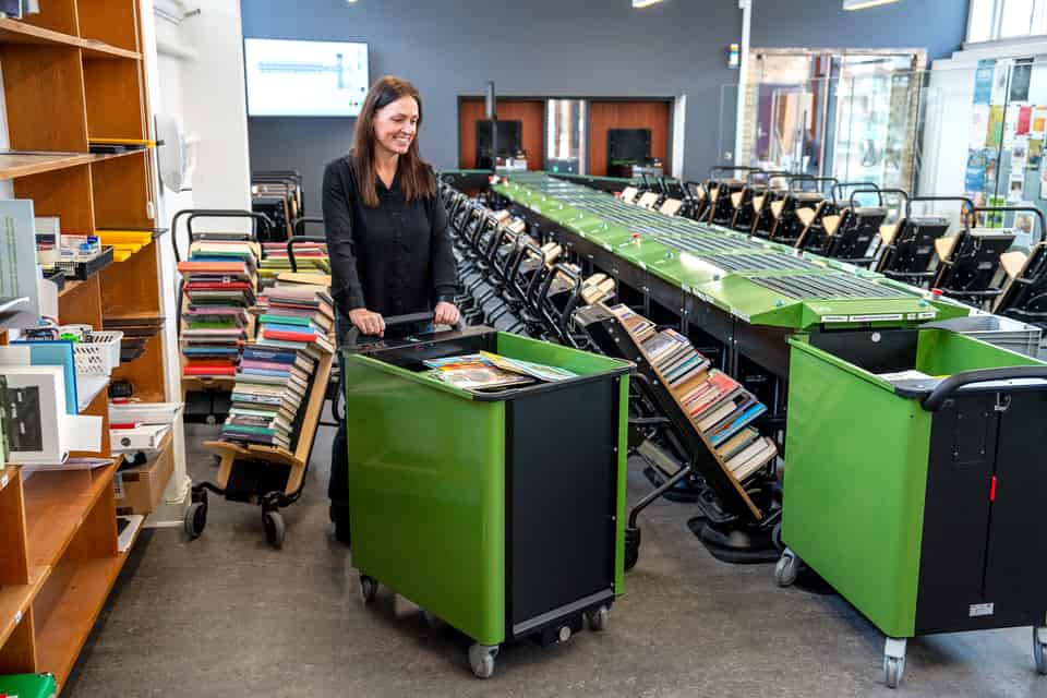 Library Fp Lyngsoe Ergo Bin™: Ergonomic Book Sorting for Libraries