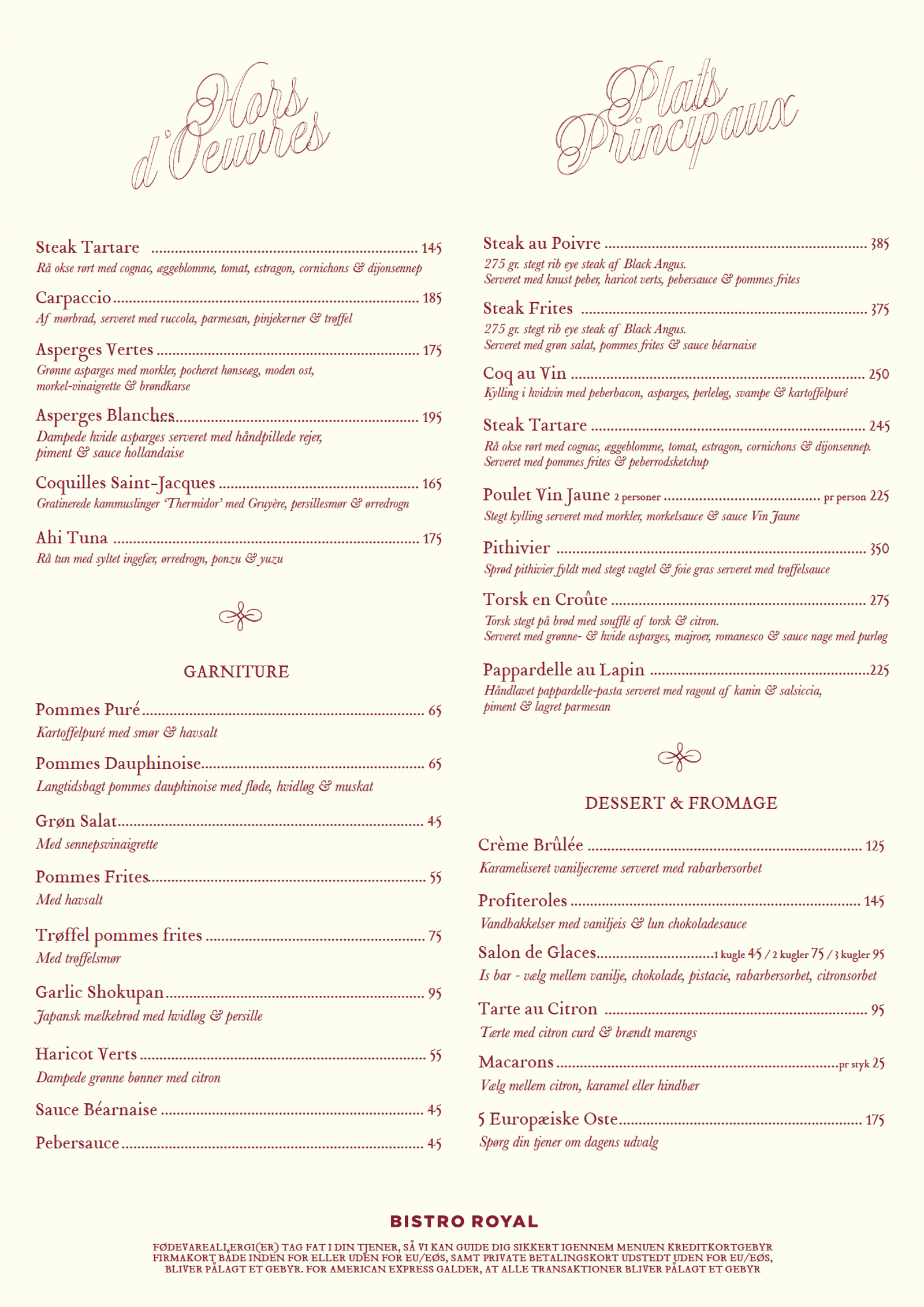 Aften A La Carte Dk