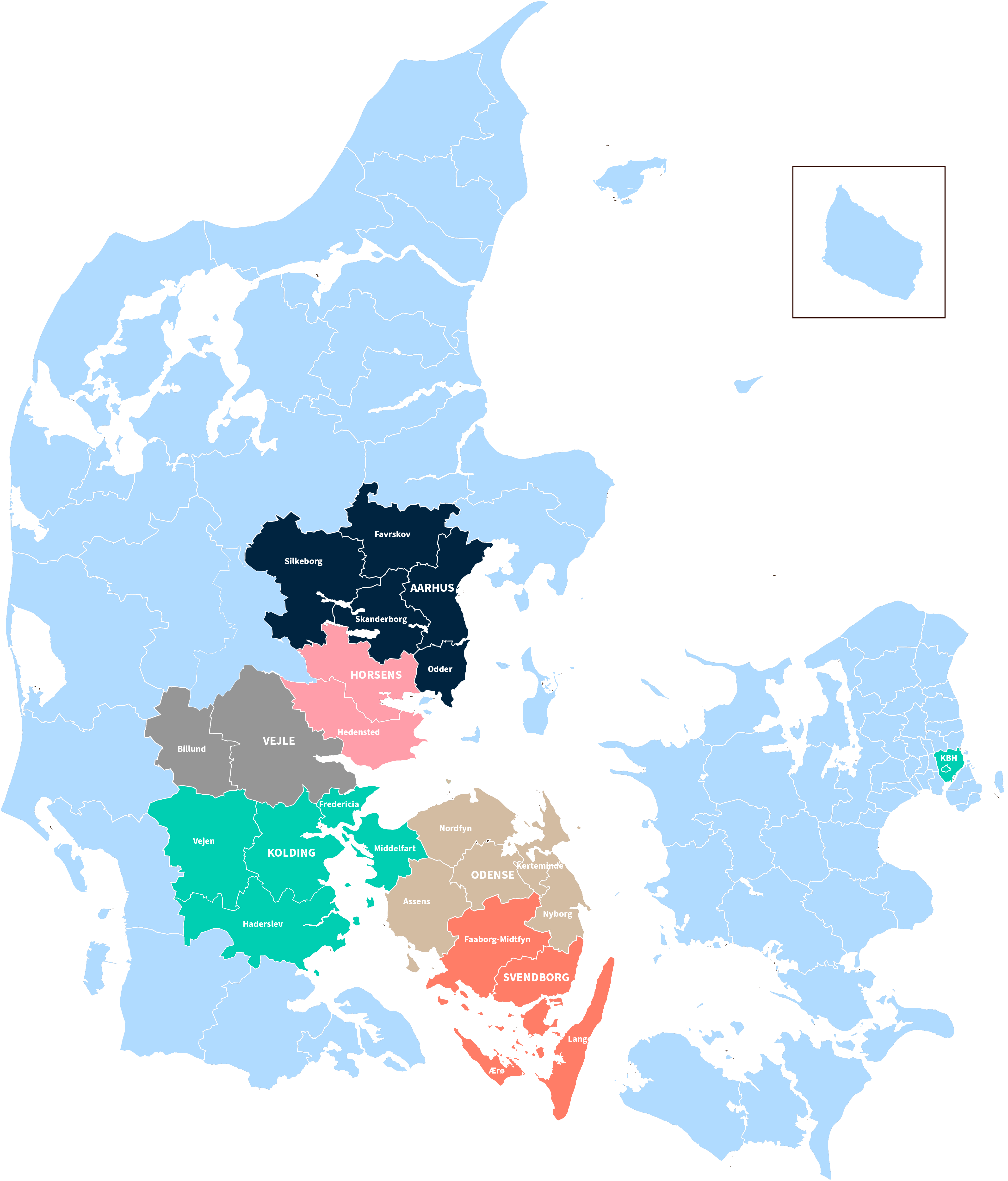 4 Regioner Og Afdelinnger NY Til Pp