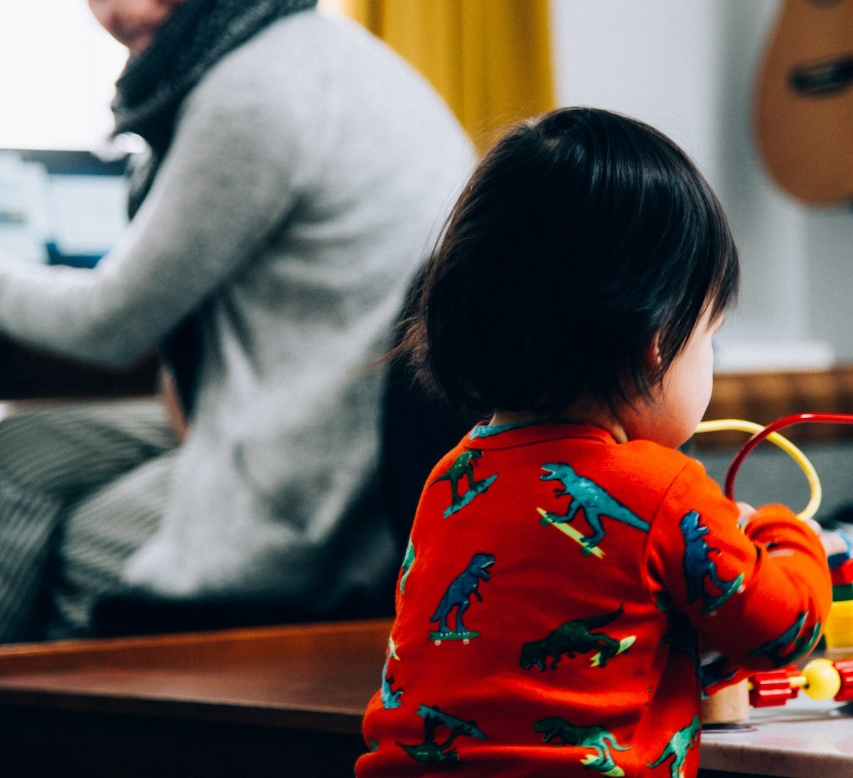 Kid playing