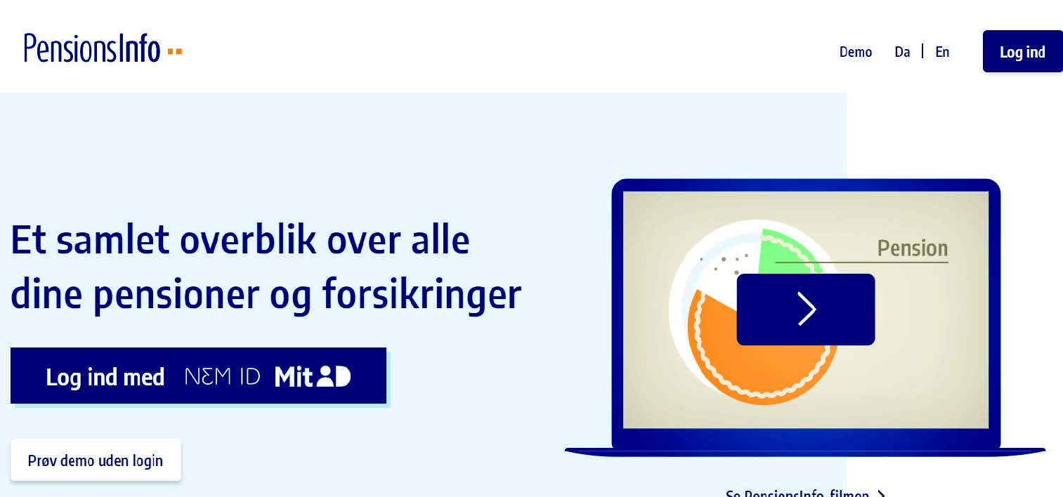 Vejledning Til Pensionsinfo Ej Netbank 1